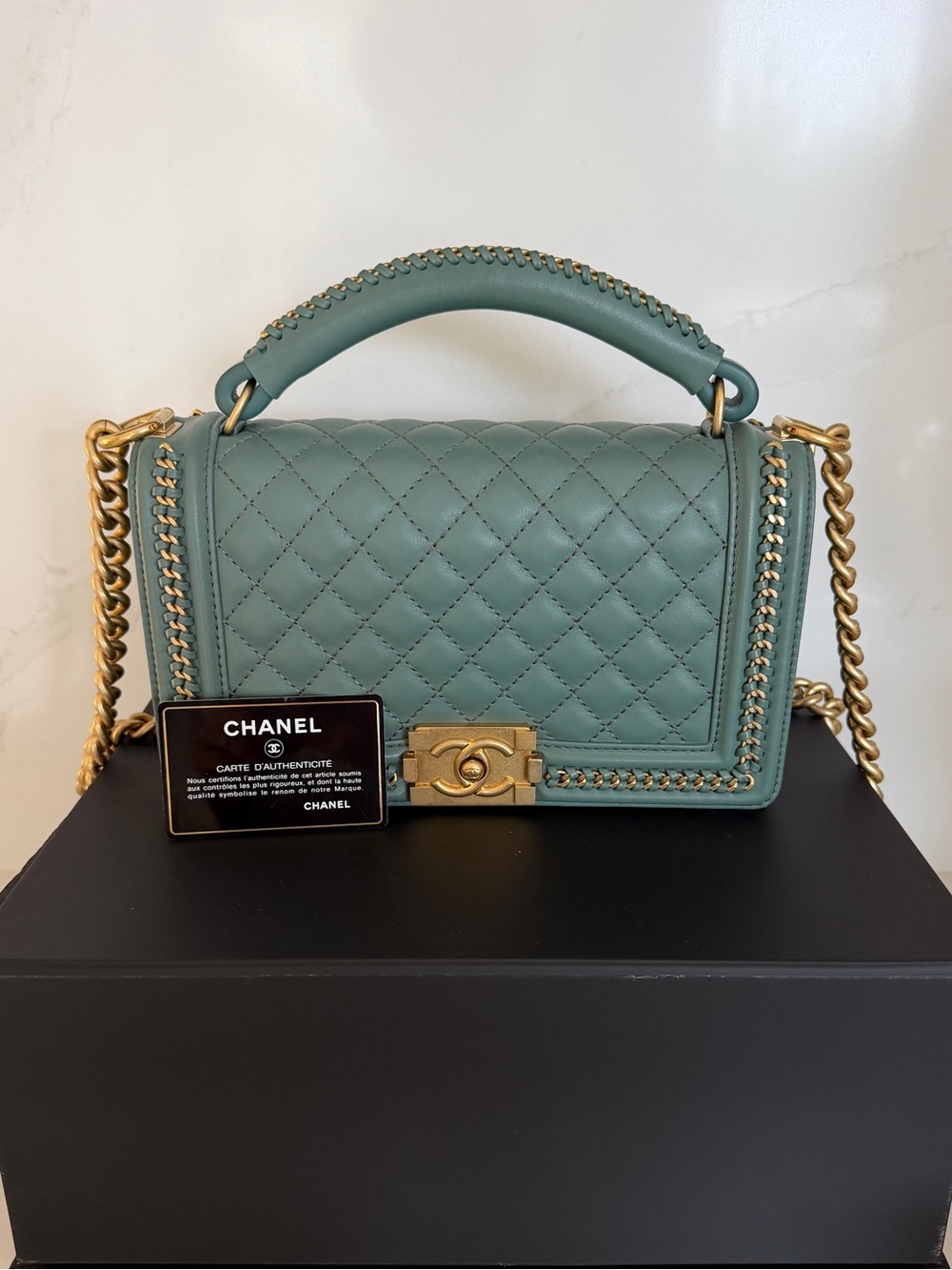 CHANEL Top Handle Boy Bag